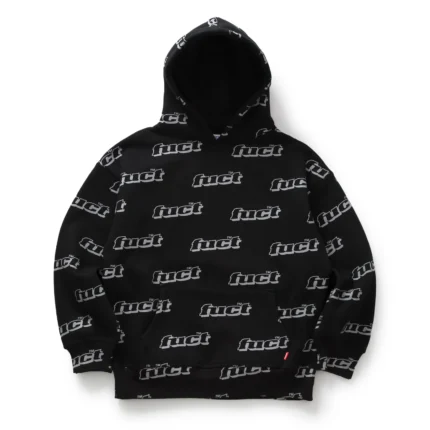 ALL OVER OG LOGO 3M REFELCTIVE HOODIE BLACK