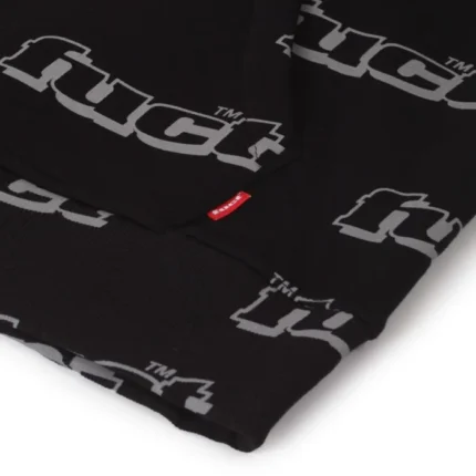 ALL OVER OG LOGO 3M REFELCTIVE HOODIE BLACK