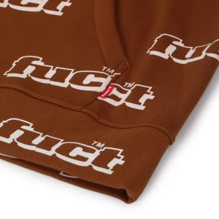 ALL OVER OG LOGO HOODIE BROWN