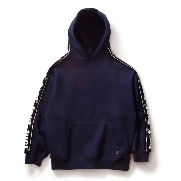 OG LOGO RIBBED HOODIE NAVY