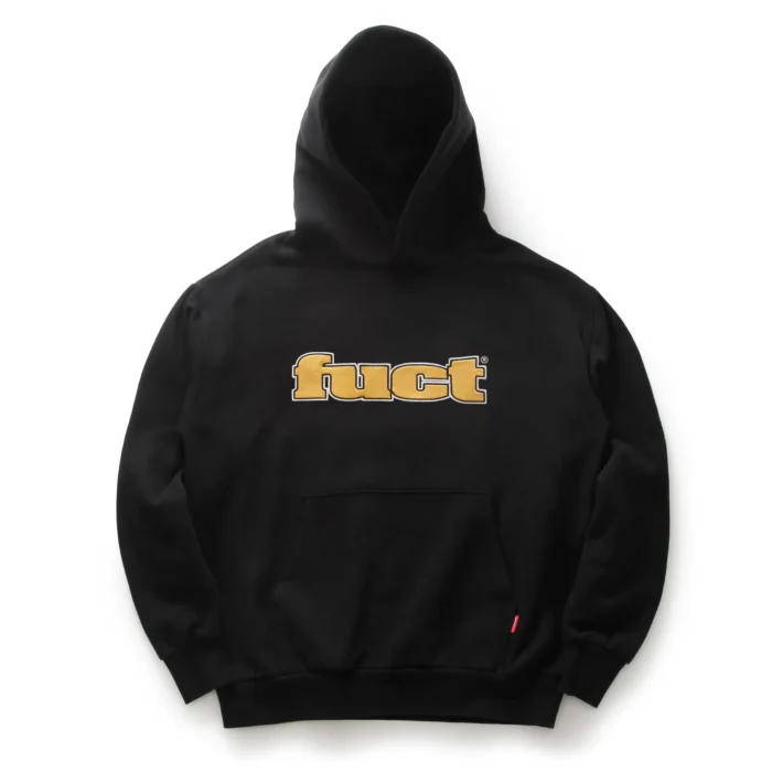 OG LOGO SATIN APPLIQUÉ HOODIE BLACK