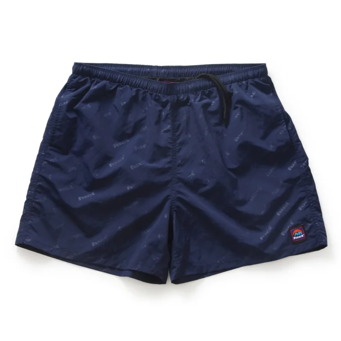 TONAL PATTERN PRINT OUTDOOR SHORTS NAVY